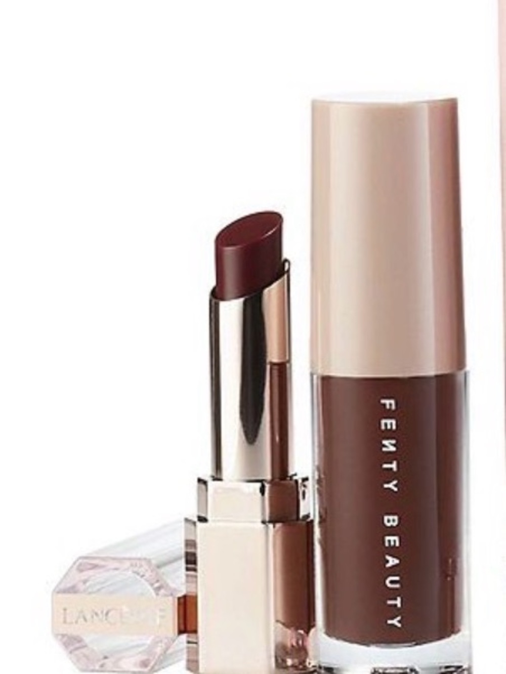 Fenty Beauty and Lancôme Lip Duo in Deep Brown